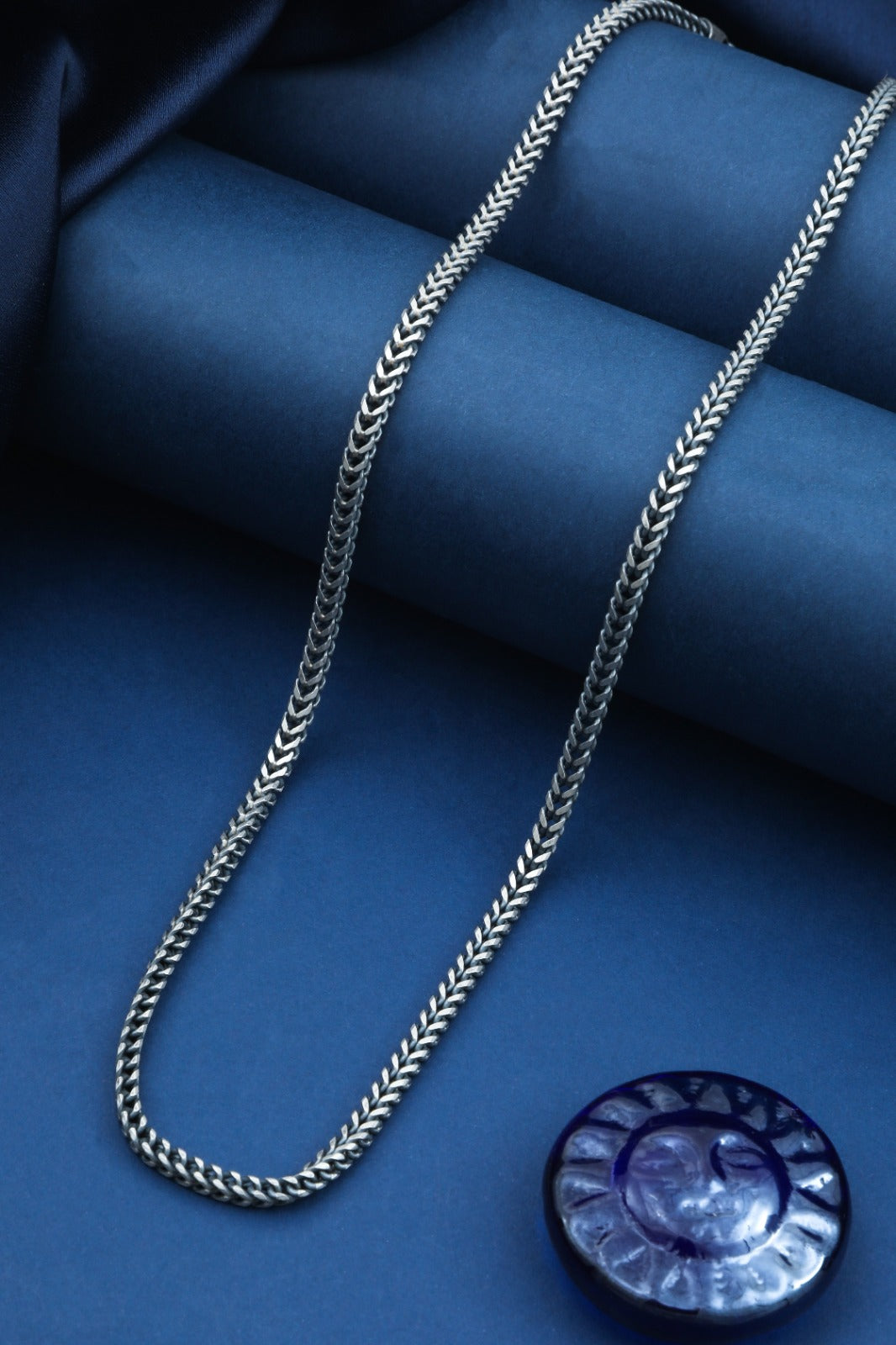 Shadowed Franco Silver Chain