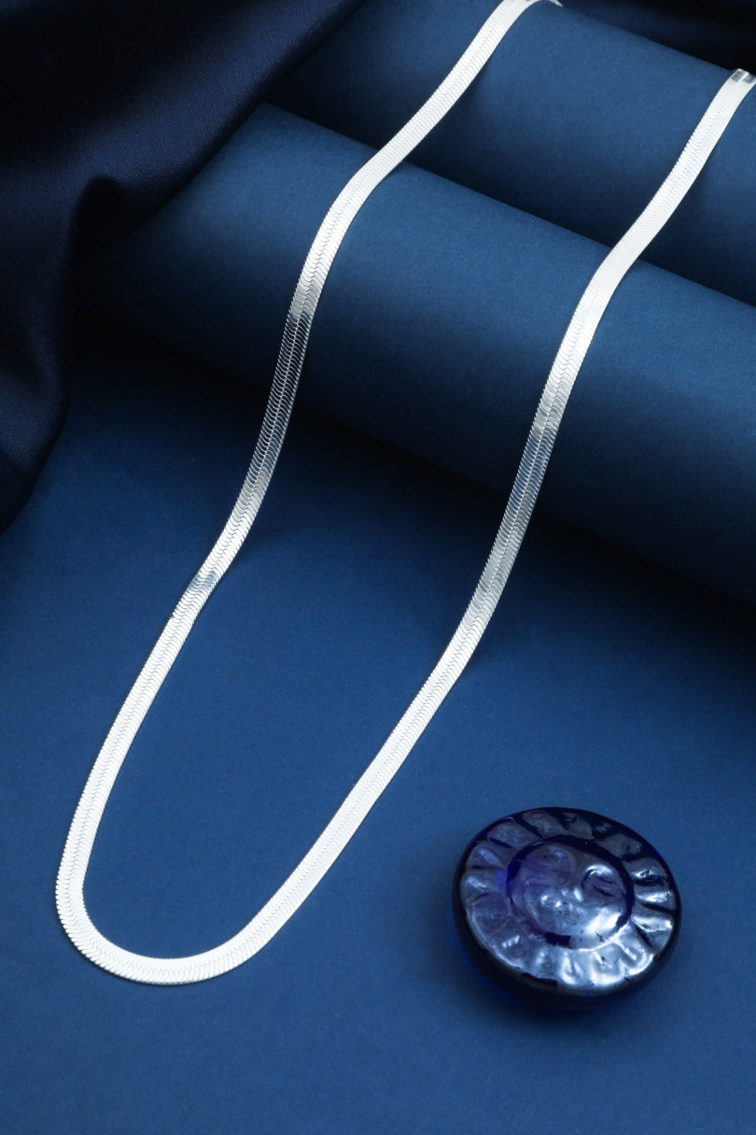 Silken Herringbone Silver Chain