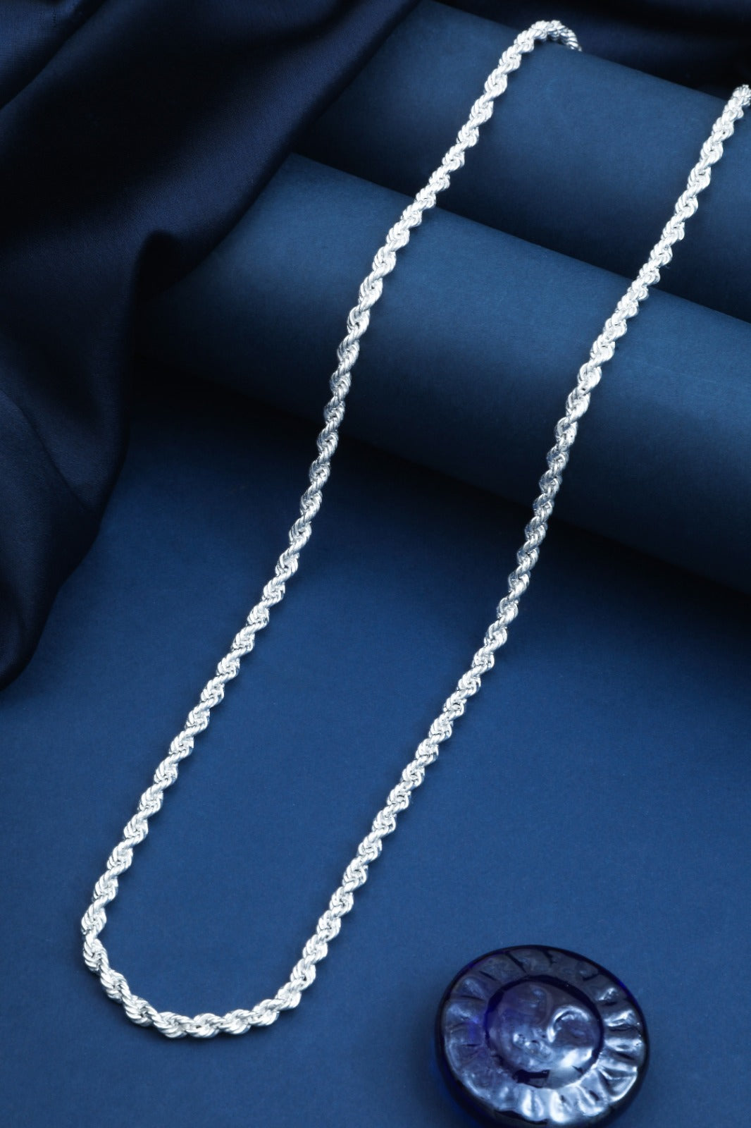 Classic Twisted Rope Silver Chain