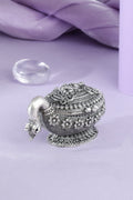 Lord Ganesha Hamsa Silver Puja Box
