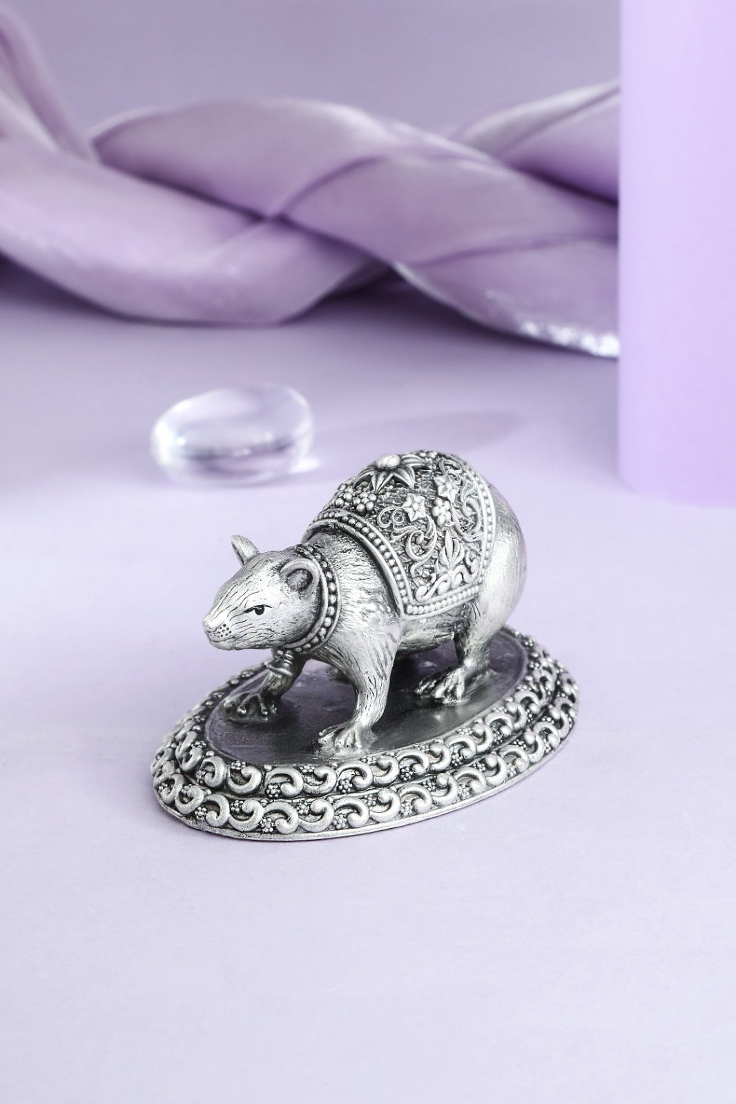Mushak Raj Ganesha Vahana Idol