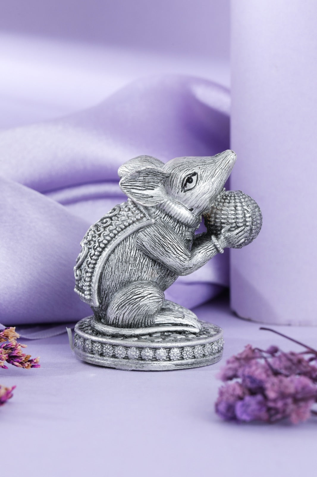 Mushak Vahana Silver Finish Idol
