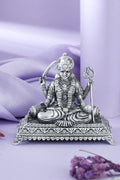 Silver Finish Durga Idol with Trishul