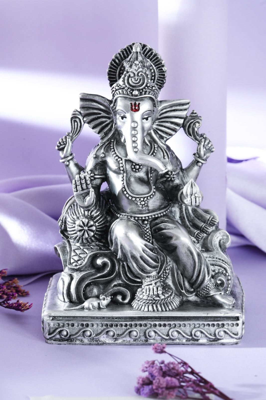 Silver Ganesha Idol