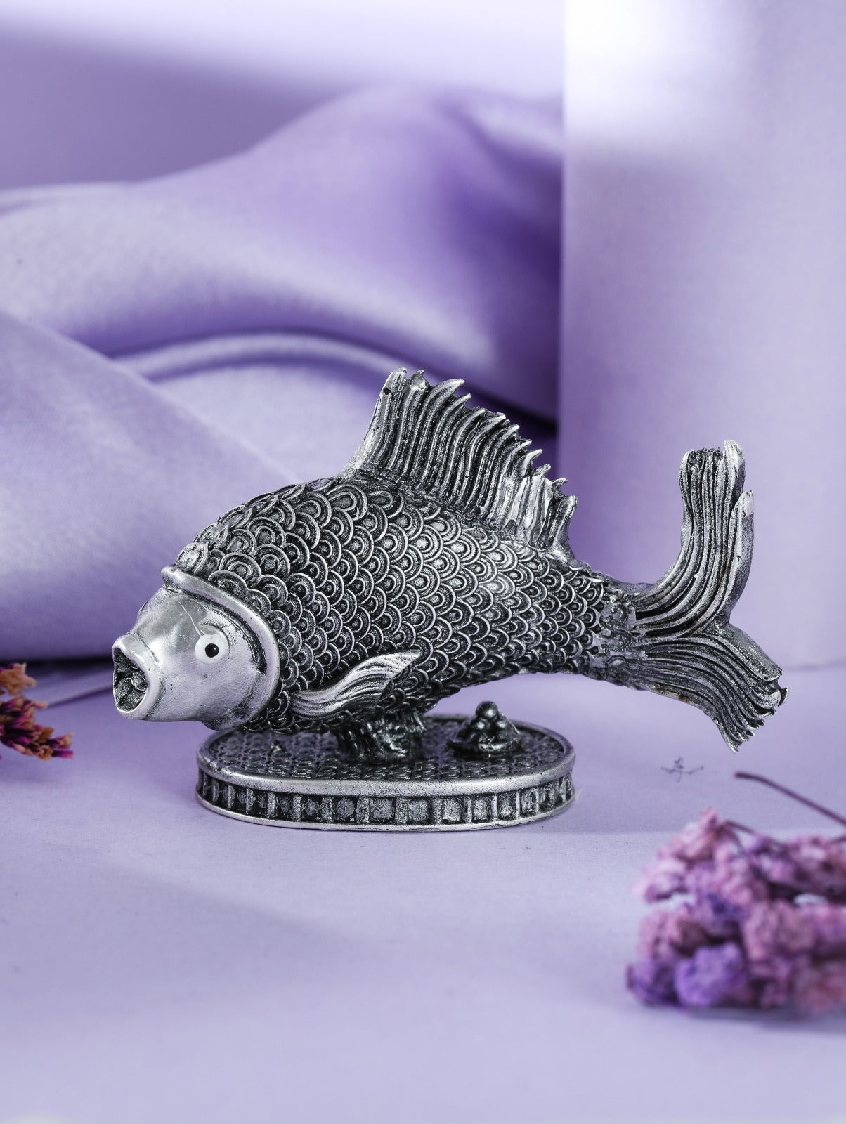 Silver Matsya Fish Idol