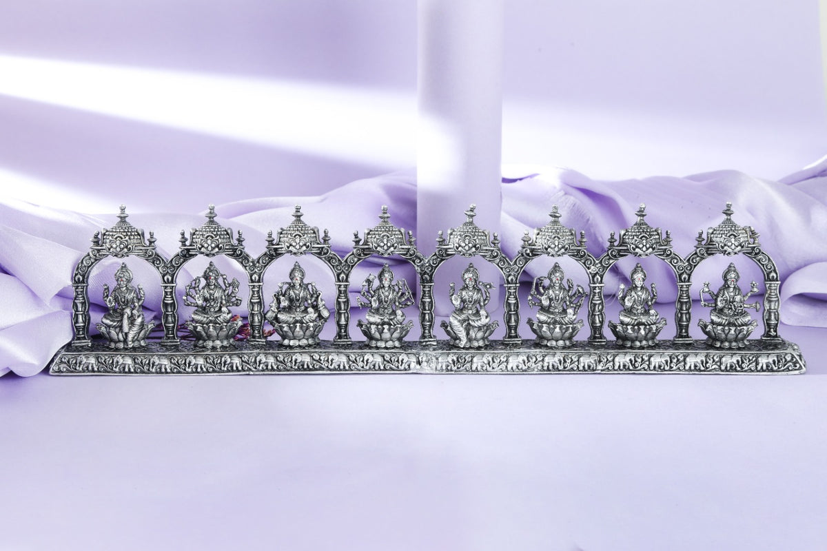 Silver-Tone Ashtalakshmi Panel
