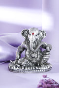 Silver-Tone Lord Ganesha Idol