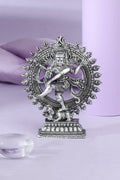 Silver-Tone Nataraja Shiva Idol