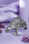 Silver tortoise shrine idol
