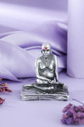 Silver Vaishnava Guru Seated Idol